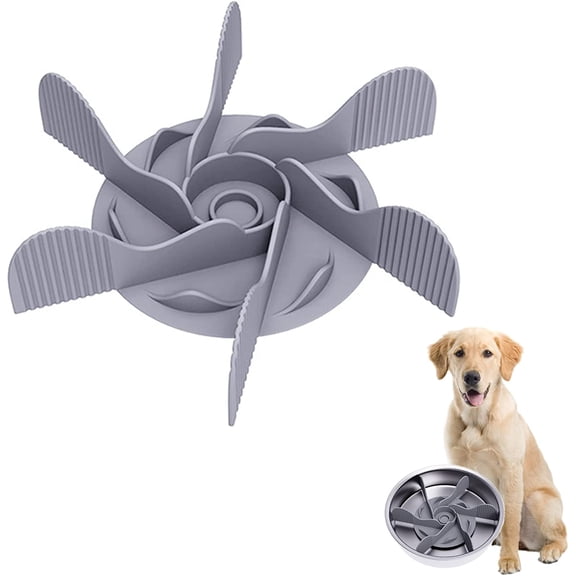 Slow Feeder Dog Bowls Insert, Dog Bowl Slow Feeder with Strong Suction Cups for Large Breed Medium Small Size Dog and Cat, Compatible with Regular Bowls to Slow Down Eating