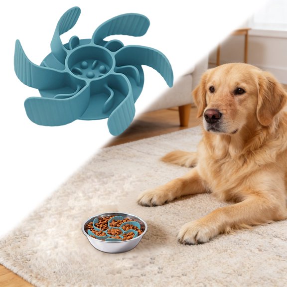 Slow Feeder Dog Bowls Insert ,Super Firm Slow Eating Dog Bowl For Large Breed And Medium Size Dog,Dog Food Bowl Slow Feeder,Compatible With Regular And Elevated Dog Bowls