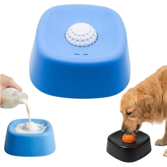 Slow Feeder Dog Bowls, Pupa Paws Lick and Roll Bowl for Dogs – Interactive Slow Feeder Dog Bowl with Rolling Ball, Mental Stimulation Puzzle Feeder for Small Medium Large Dogs