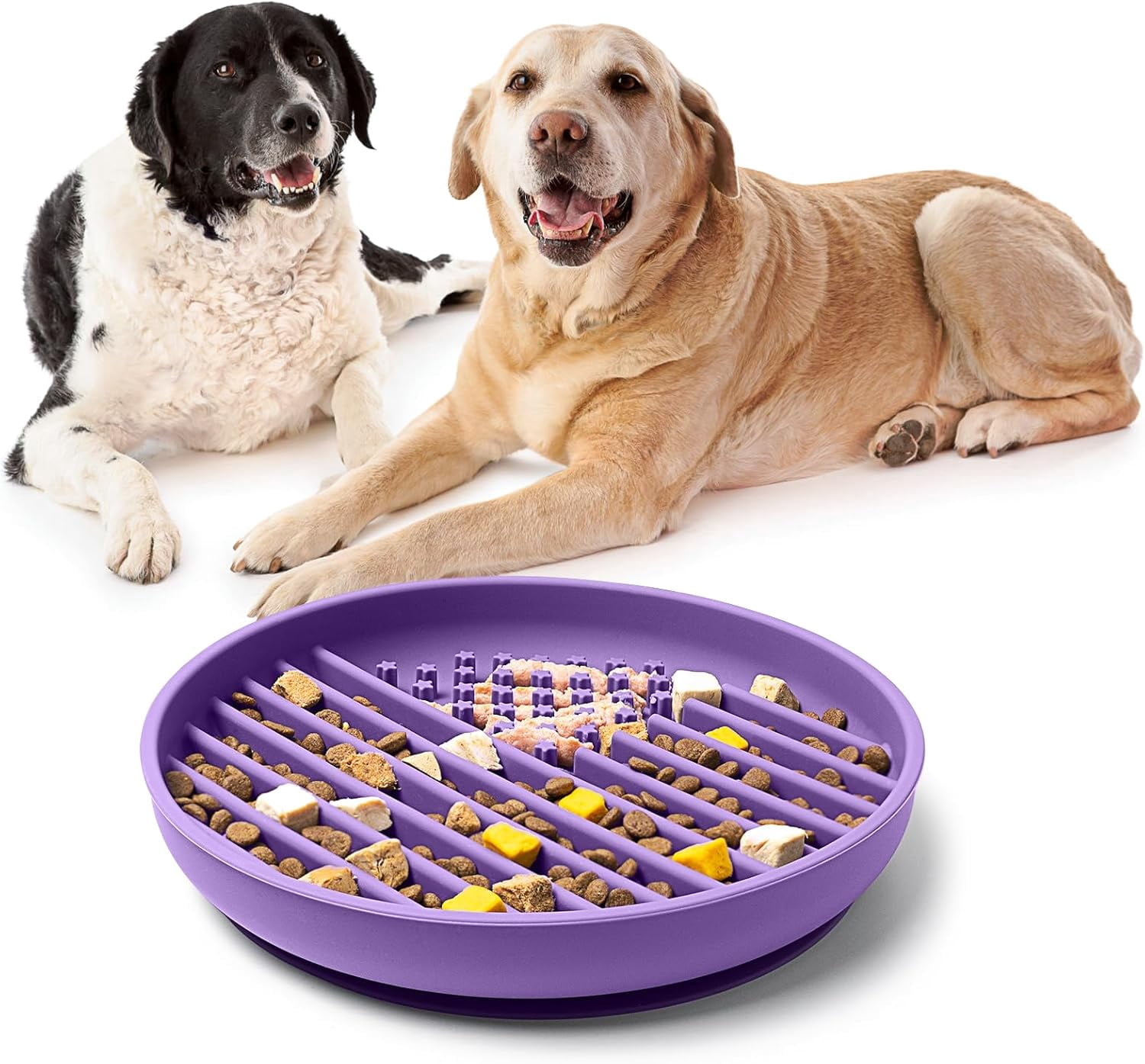 Picture of Slow Feeder Dog Bowls Silicone with Suction Cup,Dog Bowl Slow Feeder ...