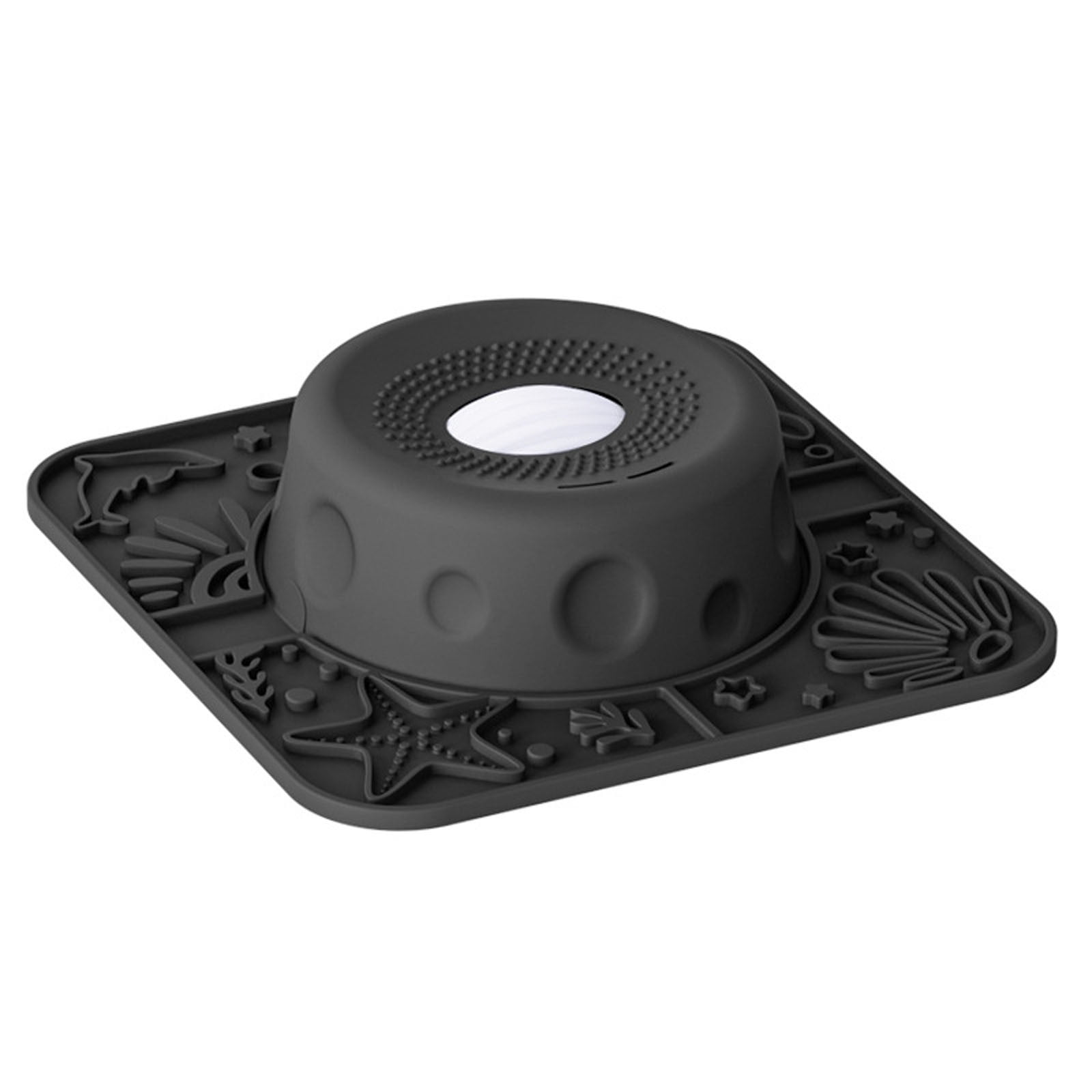 Slow Feeder Dog Lick Bowl With Rolling Ball, Anti-Slip Slow Feeding Bowl For Liquid Treats, Bone Broth, Yogurt,Wet Food, Anxiety Relief Enrichment Lick Toy For All Dogs & Cats 11"x9"x3"