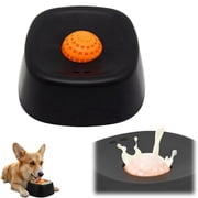 Slow Feeder Lick Bowl for Dogs, Anti-Slip Bone Broth Bowl with Rolling Ball, 3/4 Cup for Liquid Treats, Spill-Resistant Interactive Feeder for All Breeds