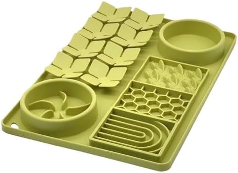 Slow Feeder Lick Mat - Suction Cup Silicone Mat for Dogs & Cats, Interactive Snuffle Toy for Slow Eating