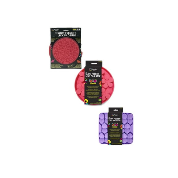 Slow Feeder & Lick Pad Duo