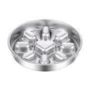 Slow Feeder Maze Design Stainless Steel Bowl for Medium Dogs Indoor Feeding Cat & Dog Shaped Inspiration with Puzzle Style Dish