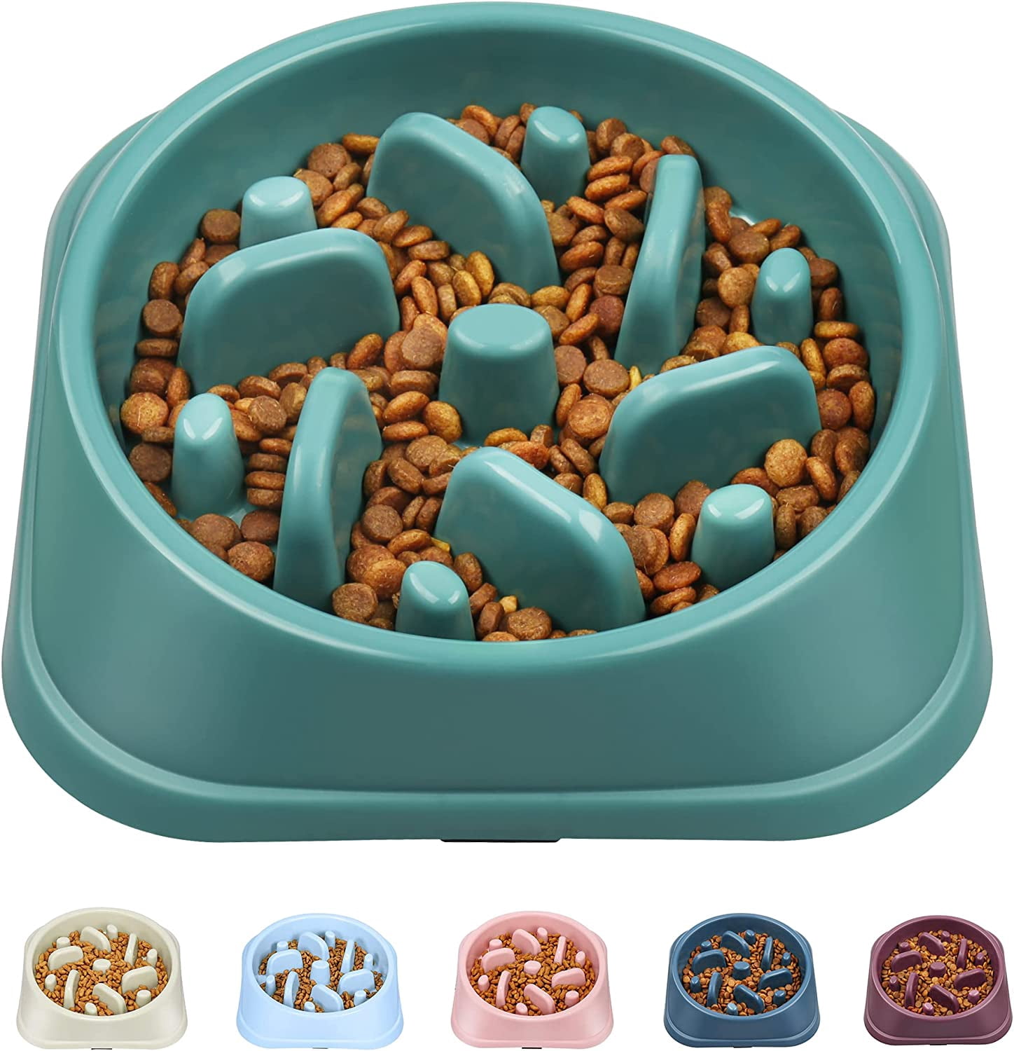 Slow Feeder Small Dog Bowls Anti-Slip Puzzle Bowl Feeder Interactive