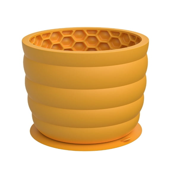 Slow Food Bowls Chew Proof Silicone Interactive Feeder Dispenser with Suction Cups for Mealtime Training