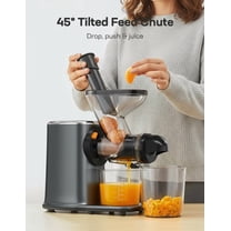 Slow Juicer, Cold Press Juicer Machines with Soft & Hard Modes, High Juice Yield Masticating juicer for Vegetables & Fruits with Reverse Function