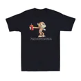 thumbnail image 1 of Slow Learner Monkey Humor Retro Cute Cartoon Inspired Graphic Unisex T-Shirt, up to size 5XL, 1 of 2