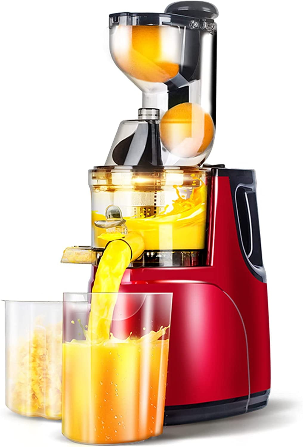 Slow Masticating Juicer Cold Press Juice Extractor Apple Orange Citrus