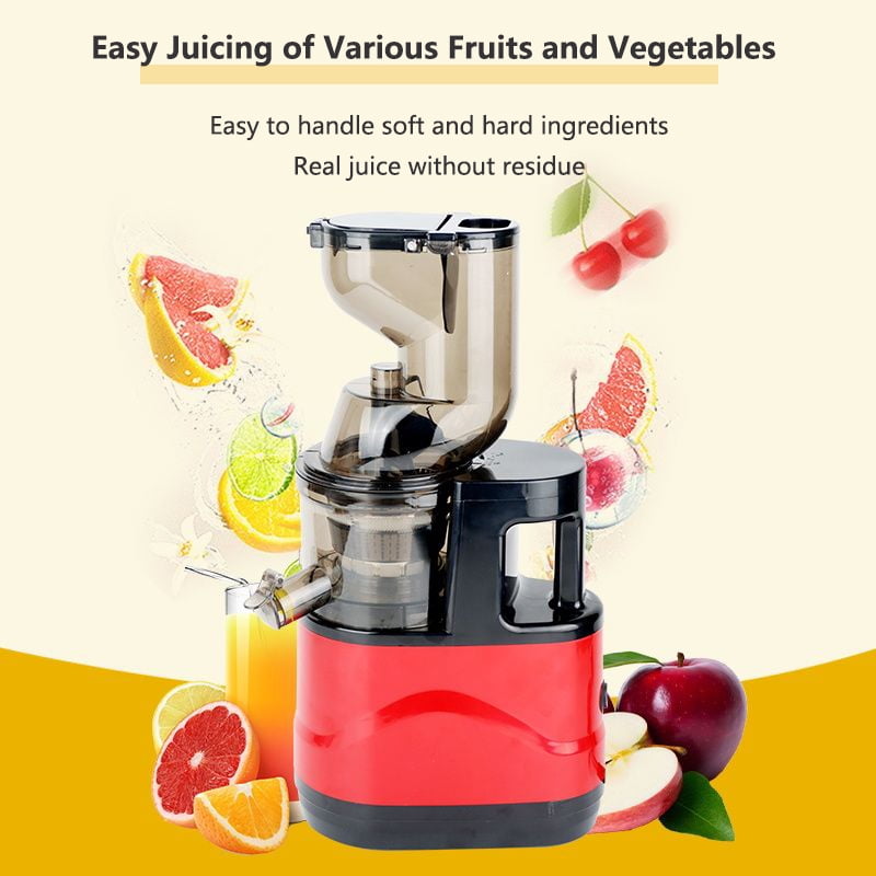 Slow Masticating Juicer Cold Press Juice Extractor Wide Chute, Quiet