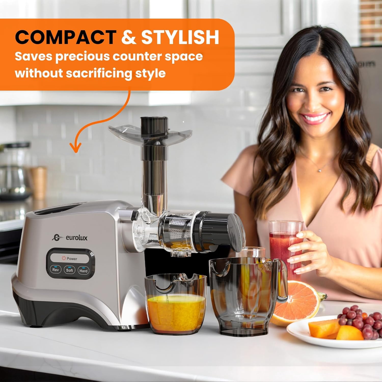 Juice Extracted Slow Masticating Juicer – Cold Press Machine for High-Yield Juice ...