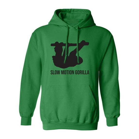 Slow Motion Gorilla Adult Hooded Sweatshirt
