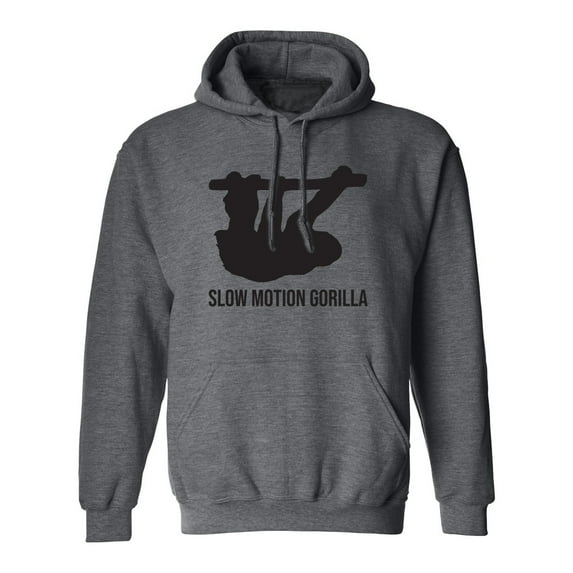 Slow Motion Gorilla Adult Hooded Sweatshirt
