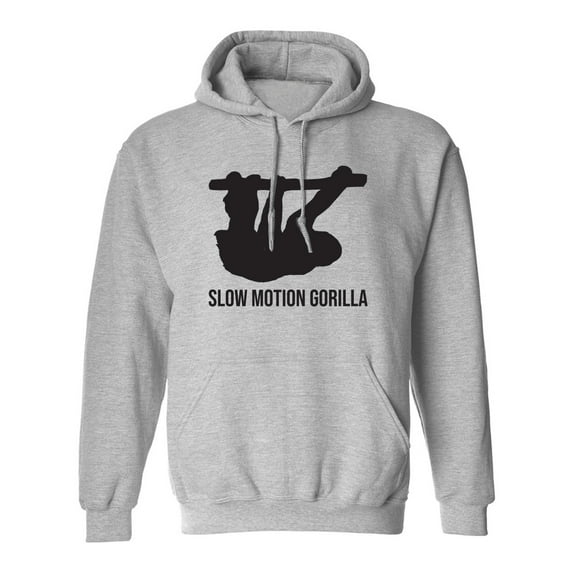Slow Motion Gorilla Adult Hooded Sweatshirt