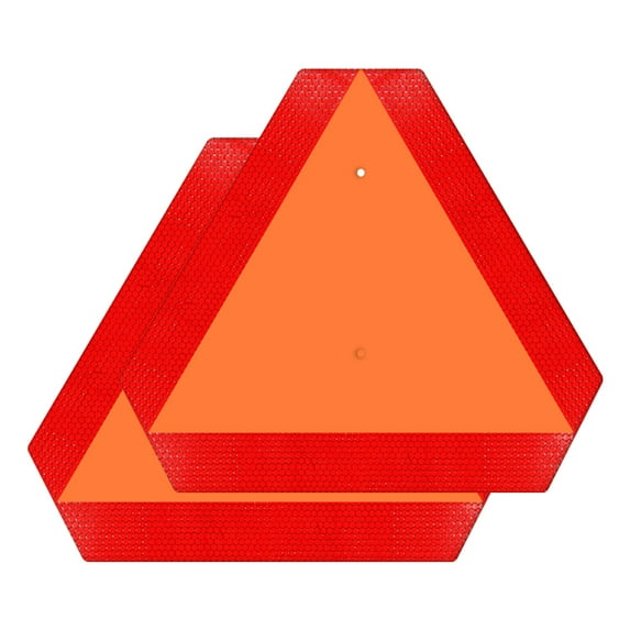 SICOL Plus Slow Moving Vehicle Sign, Aluminum, Reflective Warning ...