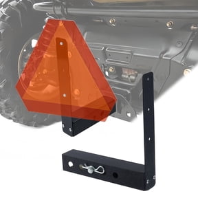 Slow Moving Vehicle Sign Mount Bracket, Utv Slow Moving Vehicle Sign Bracket, Easy Installation with 2-Inch Receiver, 6-Inch Bolt Spacing