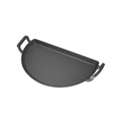 SnS Grills Slow N Sear  Cast Iron Drip N Griddle Pan 22"   3-in-1 Cast Iron Drip Pan & Smashburger Griddle for Weber 22-Inch Kettle Grills