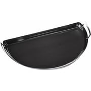 SnS Grills Slow N Sear  Drip N Roast Pan 22" Porcelain   Drip Pan & Roasting Pan for Weber 22-Inch Kettle Grill, Indirect Heat Use