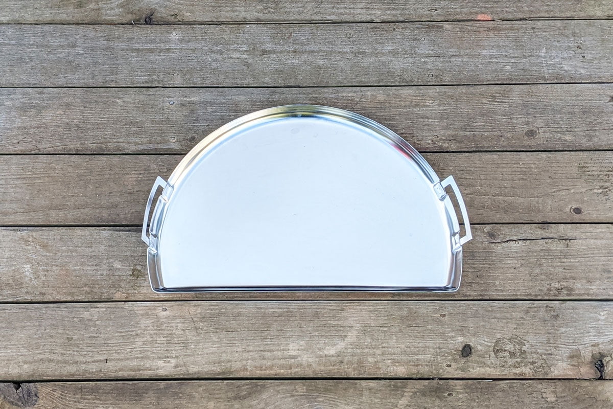 Extra-Large Stainless Steel Drip 'N Griddle Pan for 26" Kettles