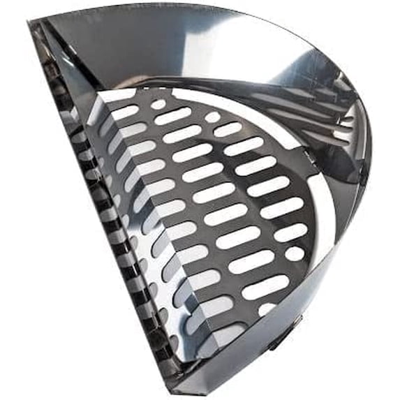 SnS Grills Slow 'N Sear® 18" — Stainless Steel Charcoal Basket Insert for Weber 18-Inch Kettle Grill, Smokey Joe, Jumbo Joe & Weber Summit, Two-Zone Smoking