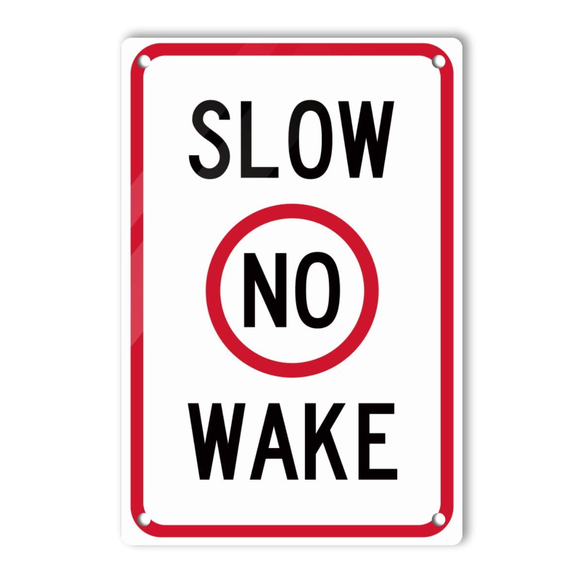Slow No Wake Sign Warning Signs Metal Decorative Signs Weather ...