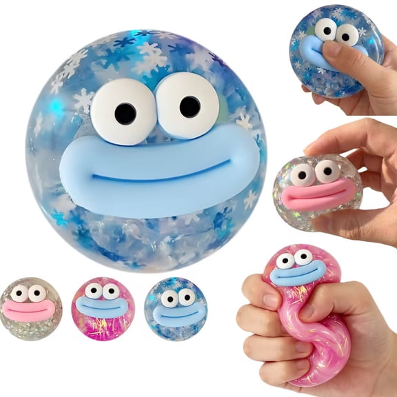 Slow Rebound Big Face Squeeze Sphere, Portable Desktop Decor for Adult Stress Vent