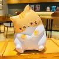 Slow-Rebound Kitty Stress Relief Toy, TPR Kneading Music Decompression Ball, Desktop Anxiety Relief Gadget, Cute Orange Office Companion, Parent-Child Interactive Sensory Play Gift