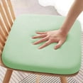 thumbnail image 1 of Slow Recovery Foam Chair Cushion with Removable Washable Cover | 40x40x4cm Non-Slip Seat Pad for Kitchen Dining Office Classroom Student Desk or Car | Milk Fiber Fabric & High-Density Sponge Insert, 1 of 6