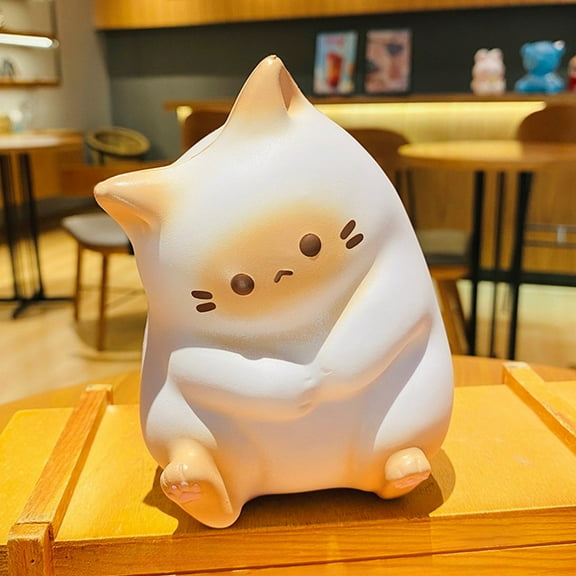 Slow-Rise Kneading Cat Toy, Rubber Stress Relief Decompression Tool, Funny Desktop Ornament, Emotional Management Gift for Kids Adults