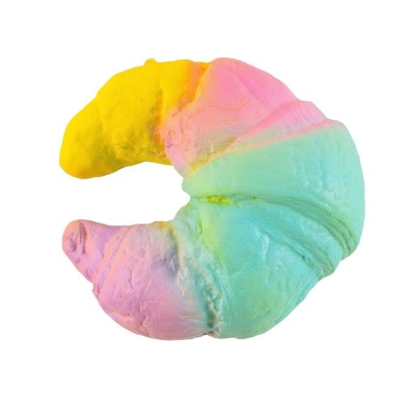 Slow Rise Rainbow Bread Squeeze Soft Squishy Stress Relief Fidget Food Shaped Cute Novelty Fun Desk Accessory for Home Office Relaxation Focus Gift