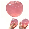 thumbnail image 1 of Slow Rising Apple Squishy, Pink Translucent Maltose Filled Fruit Squishies, Soft Stress Relief Squeeze Toy for Adults & Kids at Home & Office, 1 of 4