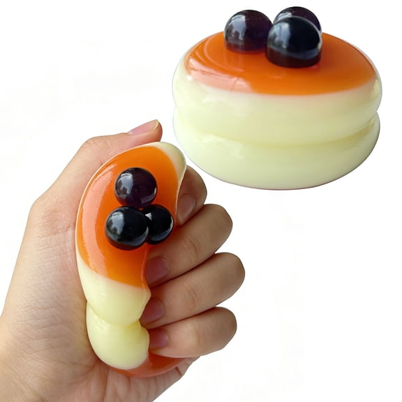 Slow Rising Blueberry Souffle Silicone Sensory Toy For Stress Relief And Focus,Soft Pinch Fidget With Lifelike Soft Texture,Portable Pocket Hand Tool For Office Study,Durable Reusable Calm Aid