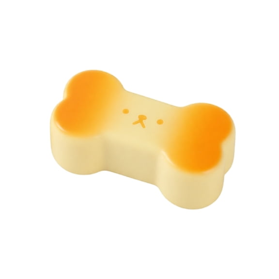Slow Rising Bone Squishy Toy, Toast Gradient Dog Face Squeeze Stress Relief Fidget Sensory Desk Decor Gift for Adults Kids, Beige