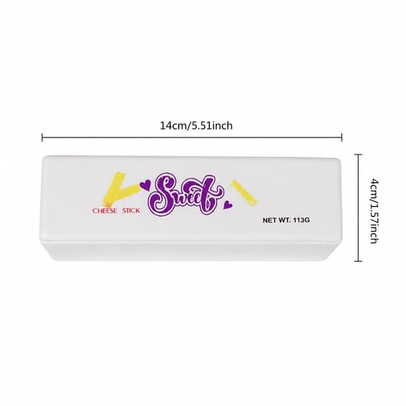 Slow Rising Butter Stick Squishies Stress Reliever Sensory Squeeze Fidget Decompression Bar 1 Pack White 5 Inch