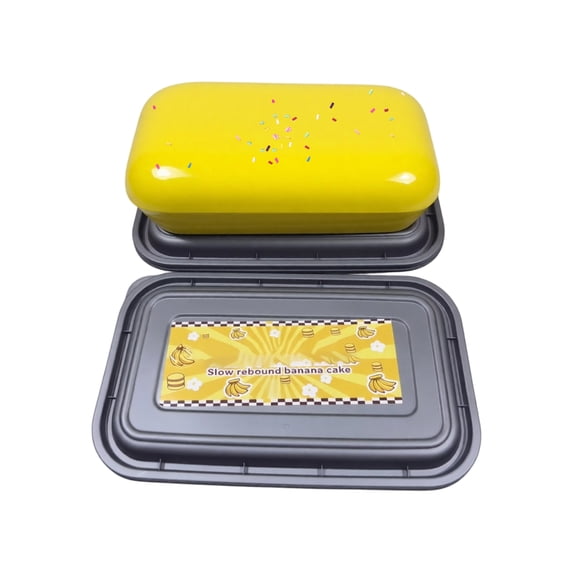 Slow Rising Cake Squishy Toy with Storage Box, Soft Squeeze Stress Relief Fidget Sensory Toy for Kids Adults, Anxiety Relief Hand Toy for Home Office Birthday Party Favors Gift