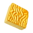thumbnail image 1 of Slow Rising Cake Squishy Toy with Tiger Skin Pattern and Soft Foam, Single Pack, Yellow, for Relaxation and Desk Fidgeting, Sensory Squeeze Toy, 1 of 3