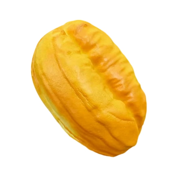 Slow Rising Dumpling Squishy Toy with Baked Design, Single, Golden Yellow, for Tension Relief and