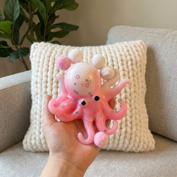 Slow Rising Kneading Decompression Toy Mud Feeling Stress Relief Squeeze Ball,Pink