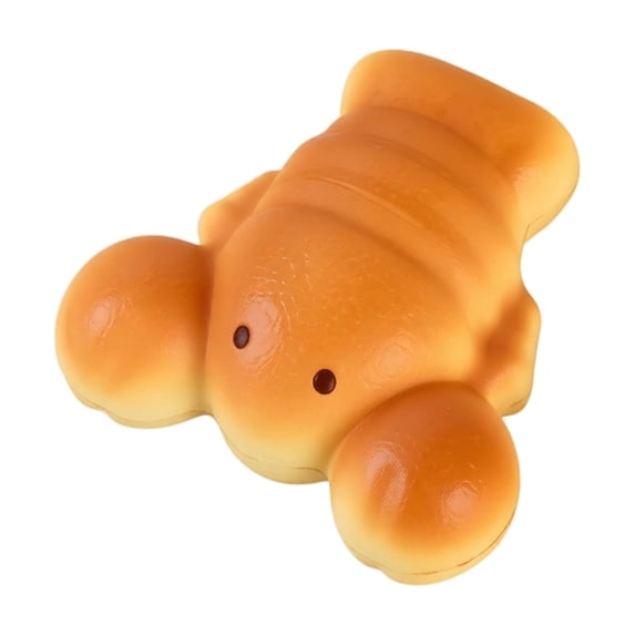 Slow Rising Lobster Bread Squishy Toy with Soft Pu Foam and Cute -Shaped Design, 1-Pack, Golden Brown, for Kids and Adults, Relaxation Squeeze Toy