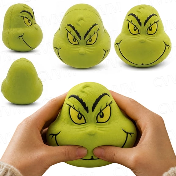 Slow Rising Squeeze Fidget Toys Squishy Toys Green Monster Squishies Dumplings Stress Relief Squeeze Fidget Toy Ideal Holiday Gift for Boys Girls