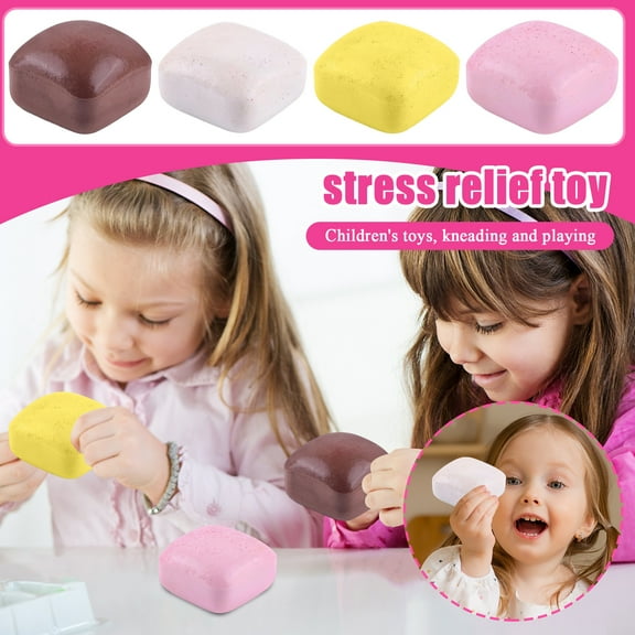 Slow Rising Squeeze Toys, Squeeze Toys, 2 In, Silicone Sensory Squeeze, Stress Toys for Student, Tactile Input, Car Rides, Pink Speckled, 1 Pc