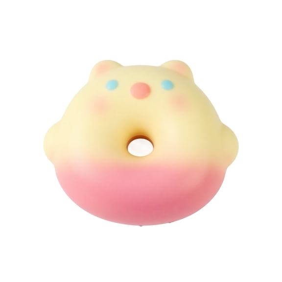 Slow Rising Squeeze Toys, Squishies Slow Rising, Kawaii Squishies, Sensory Squeeze, 3.5X2.5 Inch Cute Gradient Bear Donut Shaped Relaxation Squeeze for Student and Adults