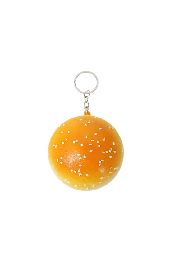 Slow Rising Squishies, Play, 3 in Pu Foam, Sensory Squeeze Toys, Relaxation Toys, Squeeze Keychain, Miniature Novelty Toys, Golden Bun, Gradient Yellow, Assorted Sizes, 5 Pc