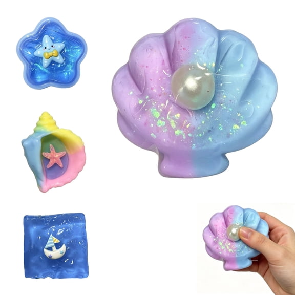 Slow Rising Squishiesing Conch Shell, Squishies Squeeze Cute Conch Shell, Stress Relief Gadgets for Anxiety Relief,1PC