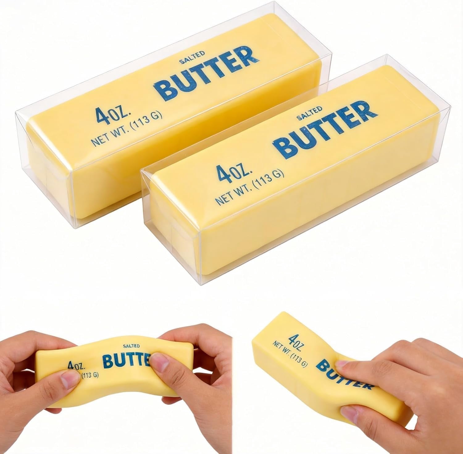 Slow Rising Squishy Butter , Butter Stick Squeeze Toy Sensory Stress Relief Squishies Soft & Stretchy Fidget Toys for Anxiety Relief Party Favors