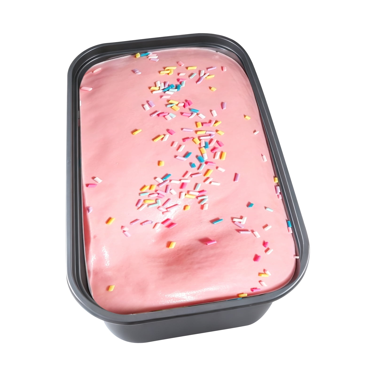 Slow Rising Squishy Cake Toy with Pink Frosting and Colorful Sprinkles ...