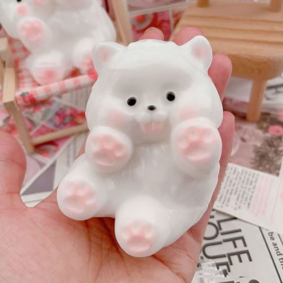 Slow Rising Squishy Cute Begging Chubby Puppy Soft Creamy Squeeze for Fun Sensory Fidget Relaxation and Daily Fun Anxiety Relief