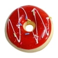 thumbnail image 1 of Slow Rising Squishy Donut Toy with Red Icing Design, 2.4 Inches, Red, for Kids and Adults, Relaxation Toy, 1 of 3