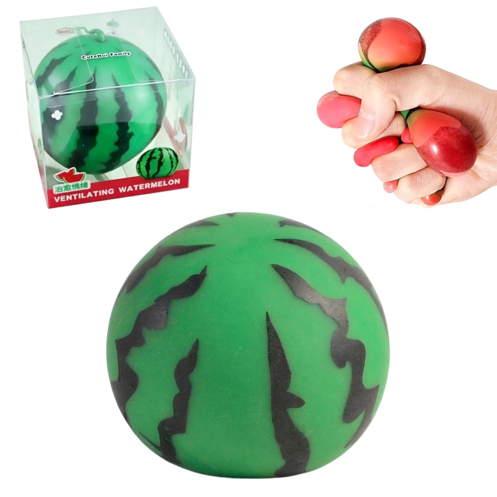 Watermelon Col Slow Rising Squishy Watermelon Stress Balls,Creative Stress Relief Tool ...